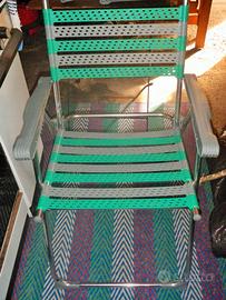 Sedie con telaio in alluminio pieghevoli