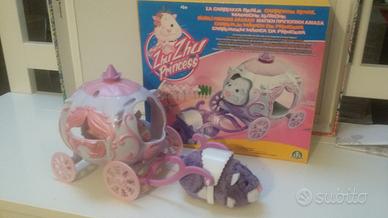 Gioco zhu zhu princess carrozza + criceto rosa