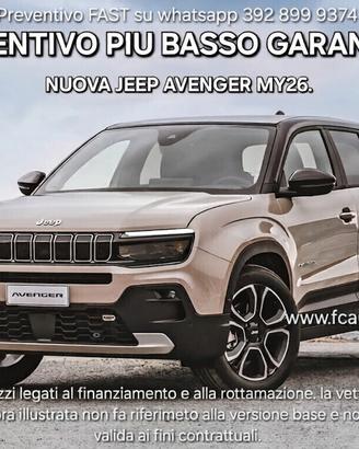 Jeep Avenger 1.2 Longitude - NUOVA DA IMMATRICOLAR