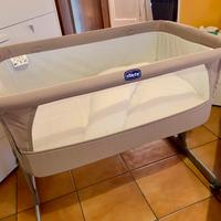 Chicco Next to Me Culla Neonato beige con tessili