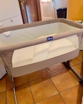 Chicco Next to Me Culla Neonato beige con tessili