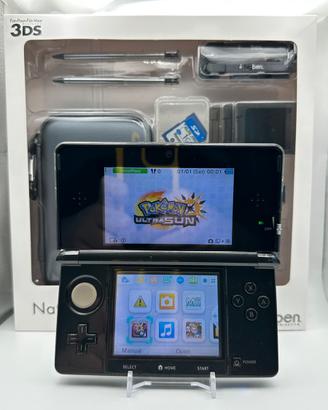 Nintendo 3DS Cosmo Black + Kit Accessori Completo