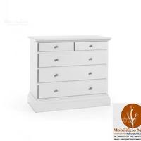 Comò laccato bianco 5 cassetti cod 670 nuovi