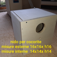 Nidi per ondulati (cocorite) NUOVI. 16X16X16