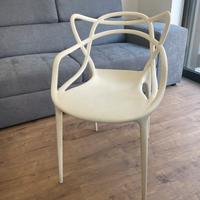 Sedie resina bianche nere e grigie