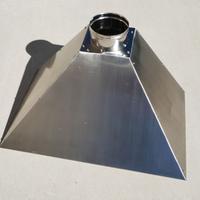 Cappa in acciaio inox per barbecue 80x50