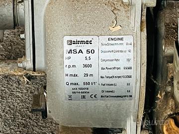 Motopompa 4T motore Loncin 5.5 hp