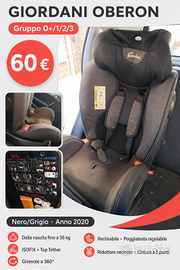 GIORDANI SEGGIOLINO AUTO OBERON 0+/1/2/3