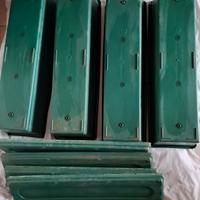 4 vaschette fiori verdi rettangolari 