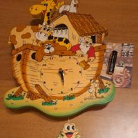 Orologio in legno marca Bartolucci con pila 1, 5 V