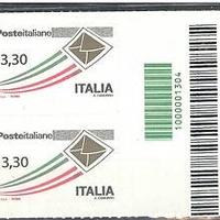 Francobolli Prioritaria 3,30 codice a barre