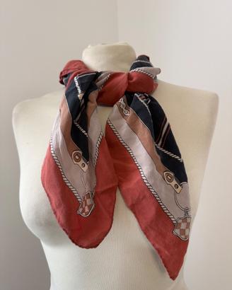 🌷 Foulard Valentino in Seta 🌷 Stampa equestre 🌷