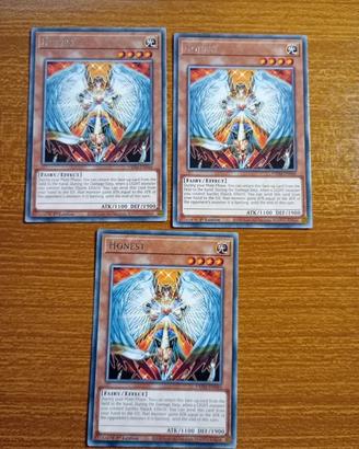 3x Carte Yu-Gi-Oh! Honest VASM Rare 1ª Ed. ENG