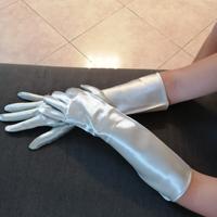 guanti in raso da gran sera vintage.