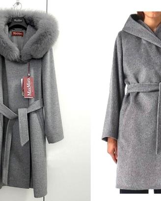Cappotto Max Mara Studio nuovo con bordo in volpe