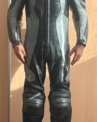Tuta moto vintage Bieffe racing in vera pelle