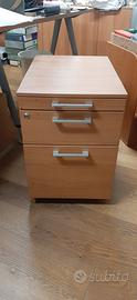 Cassettiera da ufficio in legno 