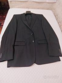 Giacca monopetto Corneliani, tg 50, blu, lana