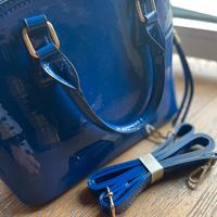 Borsa blu elettrico