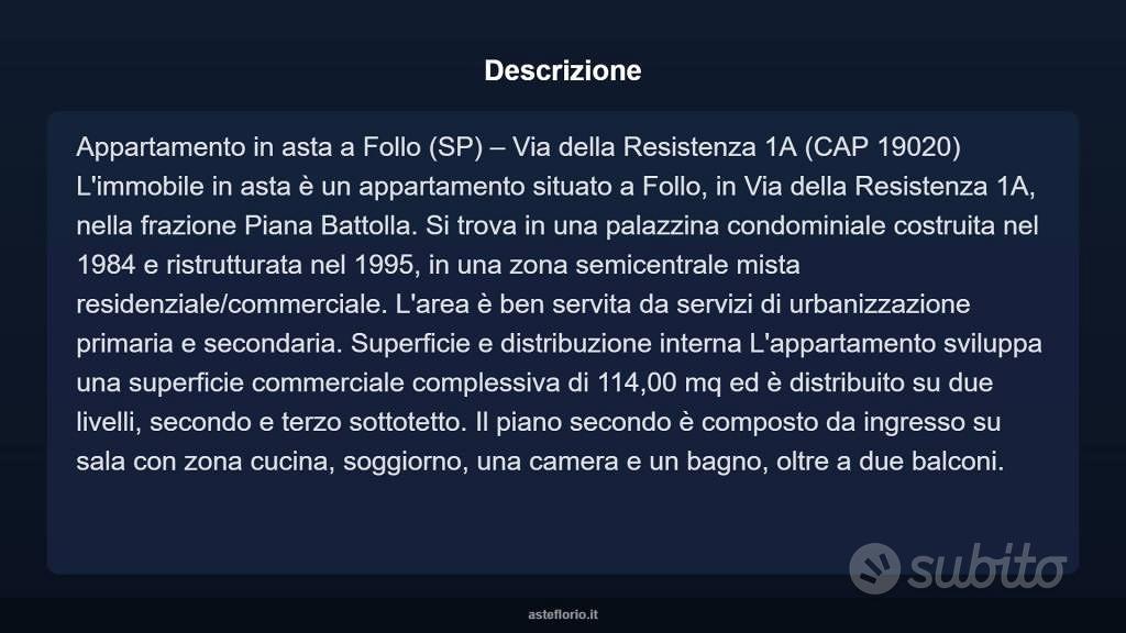 Appartamento – Follo, Costa di Tivegna - Vista 3