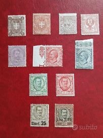 Regno 1889/ 1926- 11 francobolli MNH