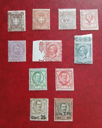 Regno 1889/ 1926- 11 francobolli MNH