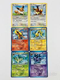 Lotto Carte Pokémon Eevee ed Eevoluzioni Plasma