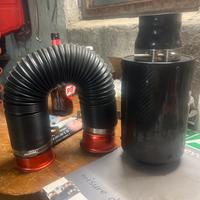 Filtro sportivo chiuso copertura in carbonio