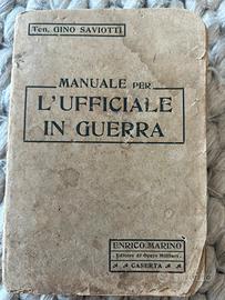 Libretto di guerra Ufficiale in guerra