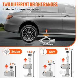 12V DC 3T Cric Elettrico Automatico, Jack Elettrico per Auto, SUV