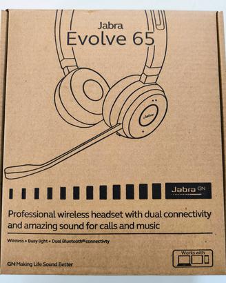 Jabra Evolve 65 NUOVE Wireless imballo originale 