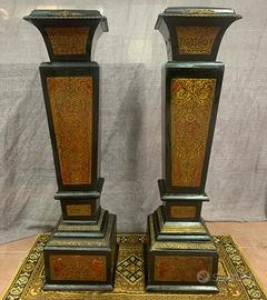 Coppia colonne Boulle