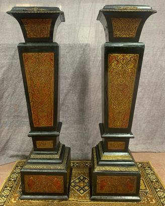 Coppia colonne Boulle