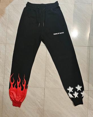 Vision of Super Joggers Neri Flames & Stars