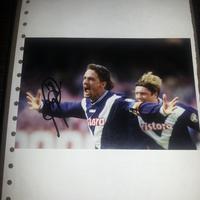 FotoComeNuovaConAutografoOriginaleCalciatoreR.Bagg