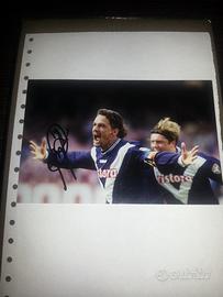 FotoComeNuovaConAutografoOriginaleCalciatoreR.Bagg