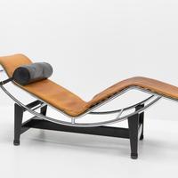 MDF ITALIA Poltrona LC4 1401 in pelle color ambra