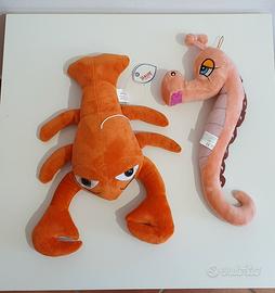 Coppia peluches Aragosta e Cavalluccio marino
