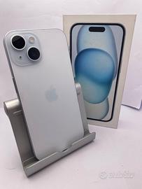 Iphone 15 azzurro celeste 128GB + Samsung Tan 7
