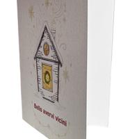 8 Biglietti d'Auguri 10,5cm base x 14,8cm altezza