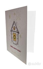 8 Biglietti d'Auguri 10,5cm base x 14,8cm altezza