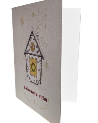 8 Biglietti d'Auguri 10,5cm base x 14,8cm altezza