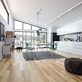 Stock parquet prefiniti produzione europea