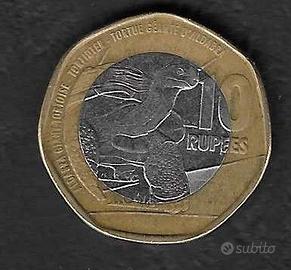 Seychelles - moneta circolata da 10 Rupie km182