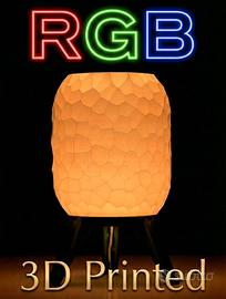 Lampada Notturna RGB Stampata in 3D
