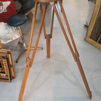 Treppiede cavalletto regolabile legno inizio 900
