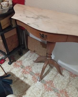 ingressino legno con base di marmo 