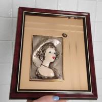 Quadro con rilievo in argento 