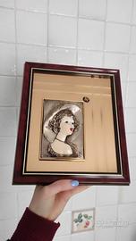 Quadro con rilievo in argento 