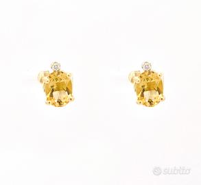 Orecchini quarzi e diamanti